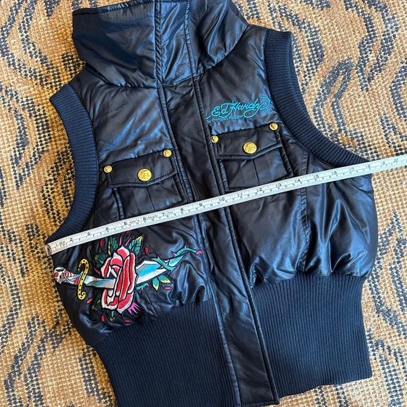 Retro Ed Hardy Bikercore Puffer Vest! 🖤 - Picture 13 of 15